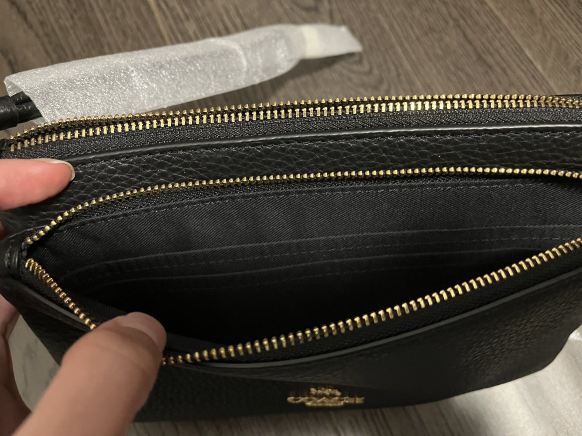 Coach black double zip wallet - photo 2
