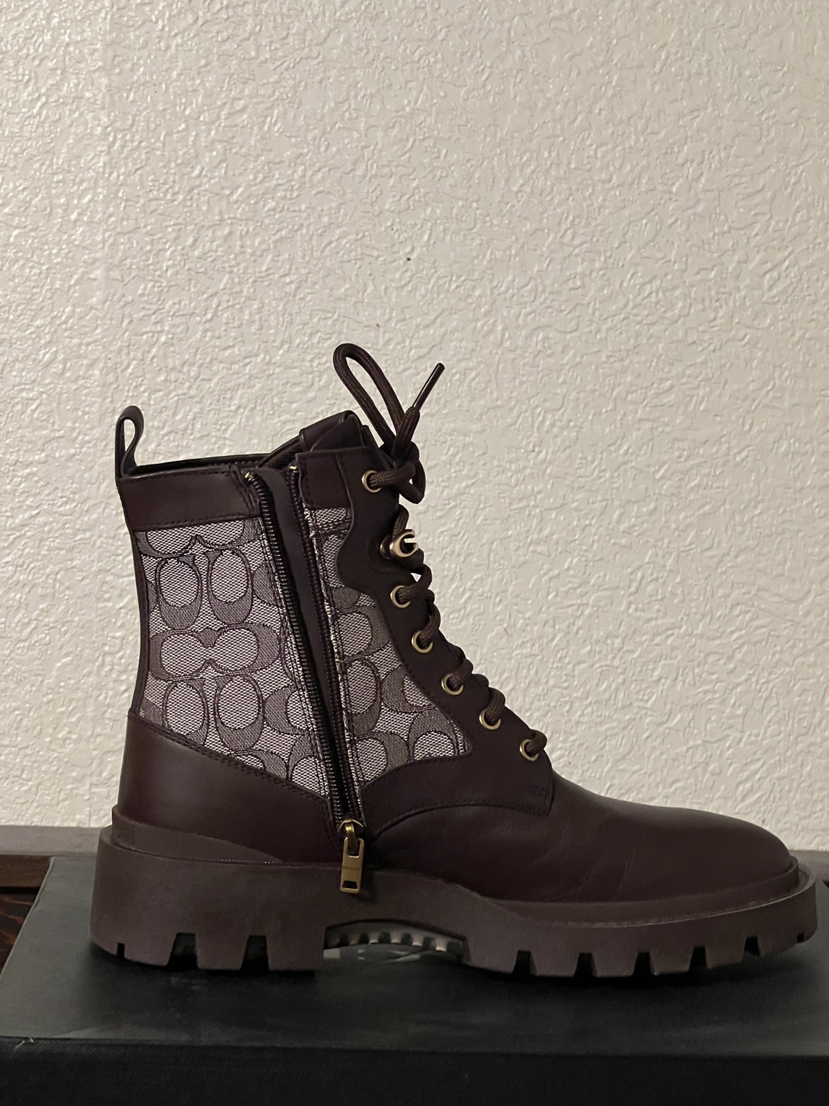 Citysole Lace Up Boot In Signature Jacquard