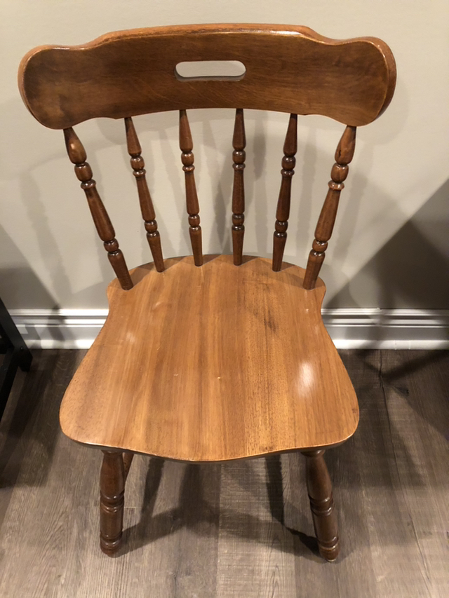 Solid wood chair thumbnail
