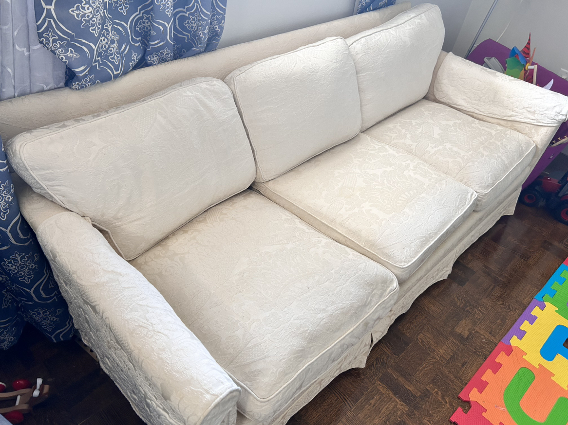 Feather stuffed 3 seater couch - photo 2