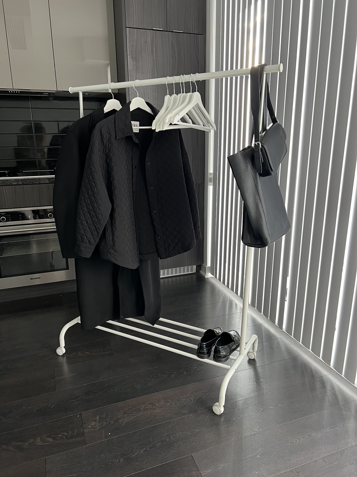 Ikea clothes rack, white