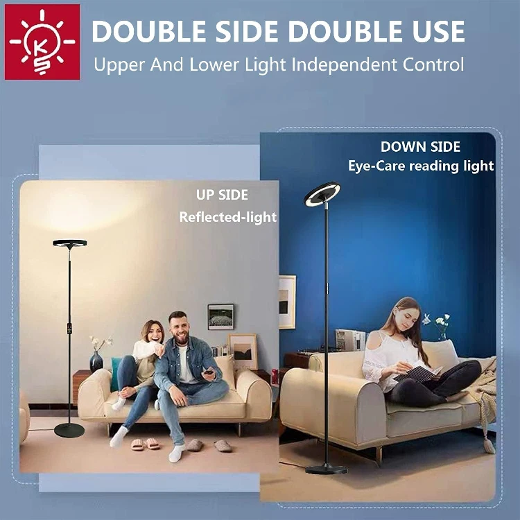 NEW Double-Sided LED Floor Lamp with Remote image indicator(2)