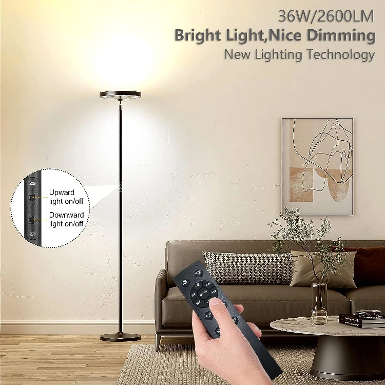 NEW Double-Sided LED Floor Lamp with Remote image indicator(3)