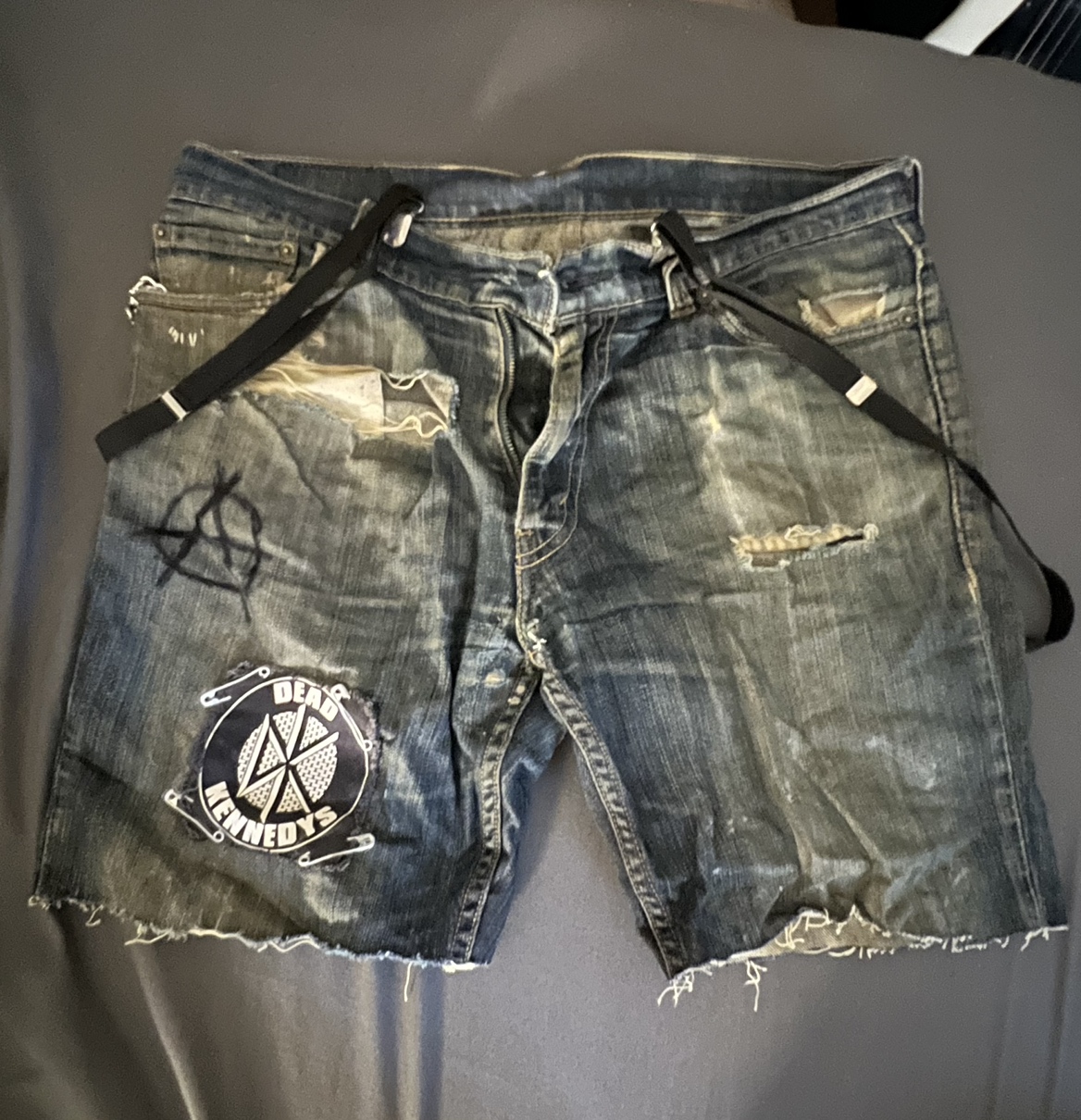 Custom punk handmade bondage shorts thumbnail