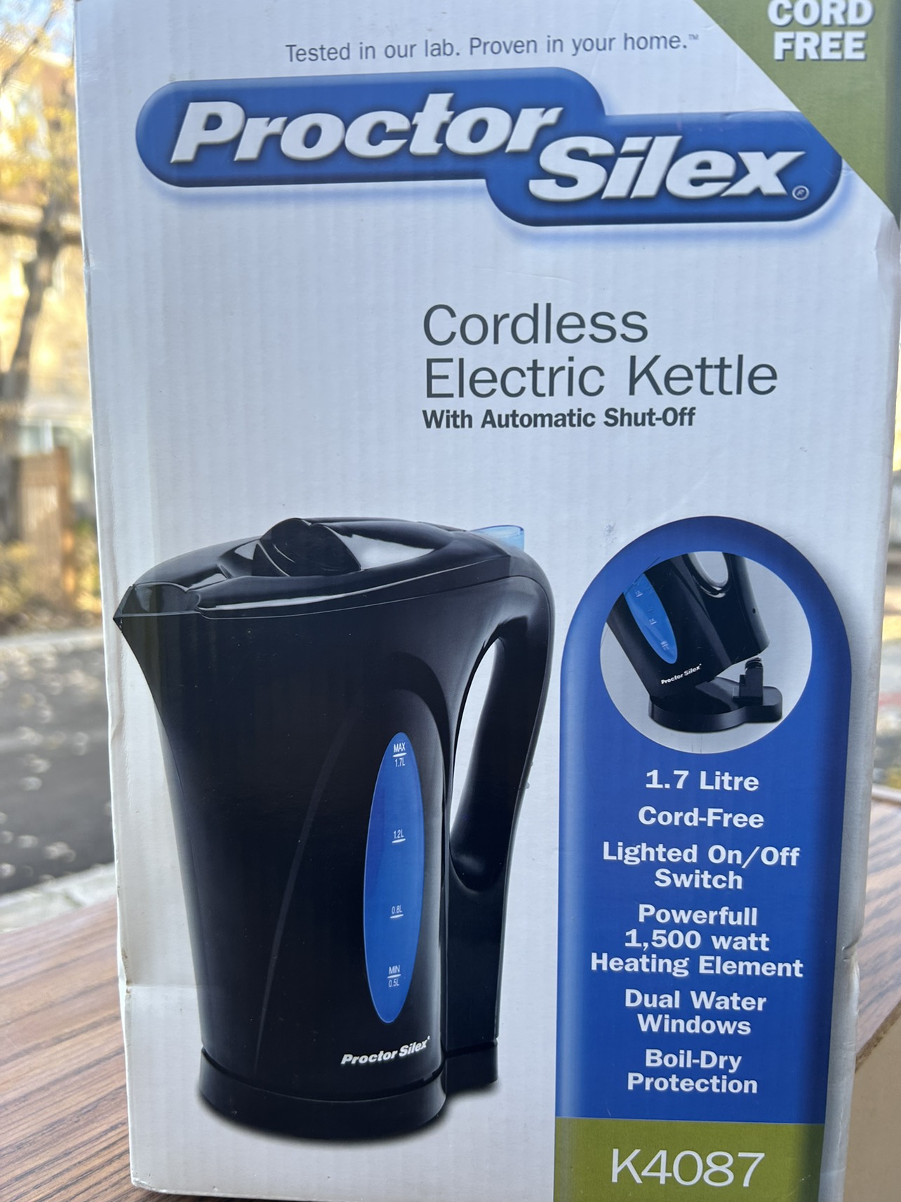 Cordless kettle