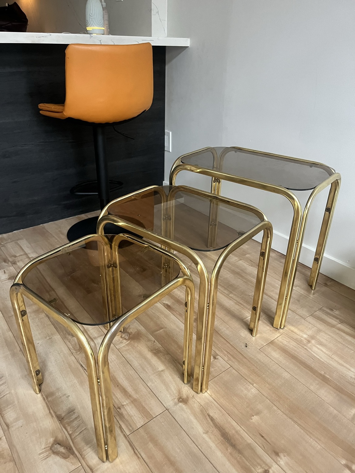Set of 3 vintage end table - photo 5