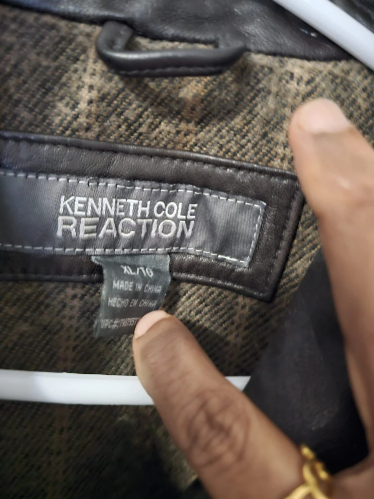 Brand new with tags kennethcole hooded leather jacket  XL image indicator(2)