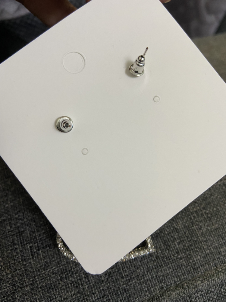 Brand new heart ❤️ shaped earrings             Silver left - photo 3