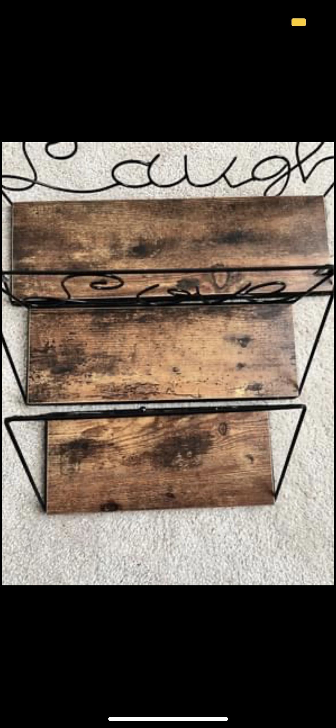 ❄️ 3 wall shelves “Live Laugh Love” - photo 4