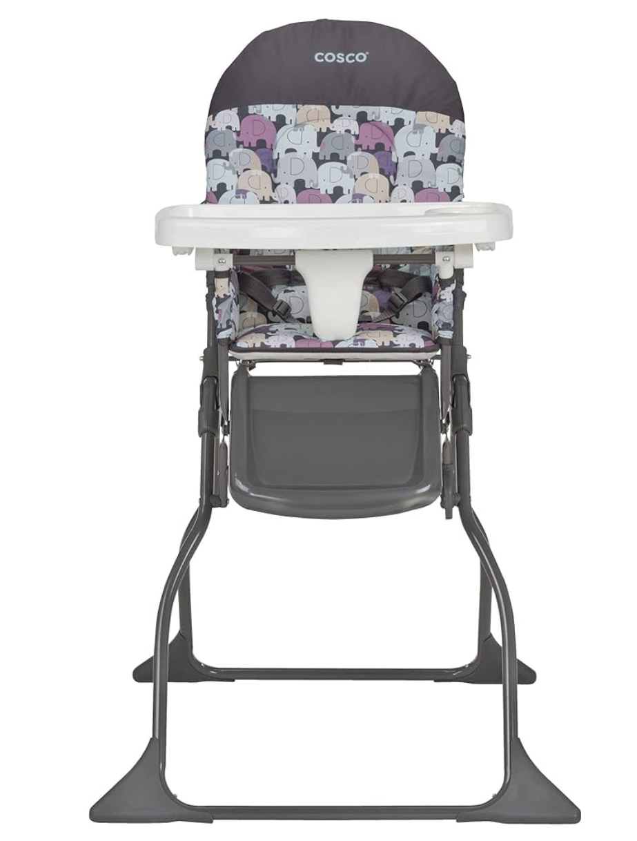 Cosco Simple Fold High Chair - Elephant Puzzle