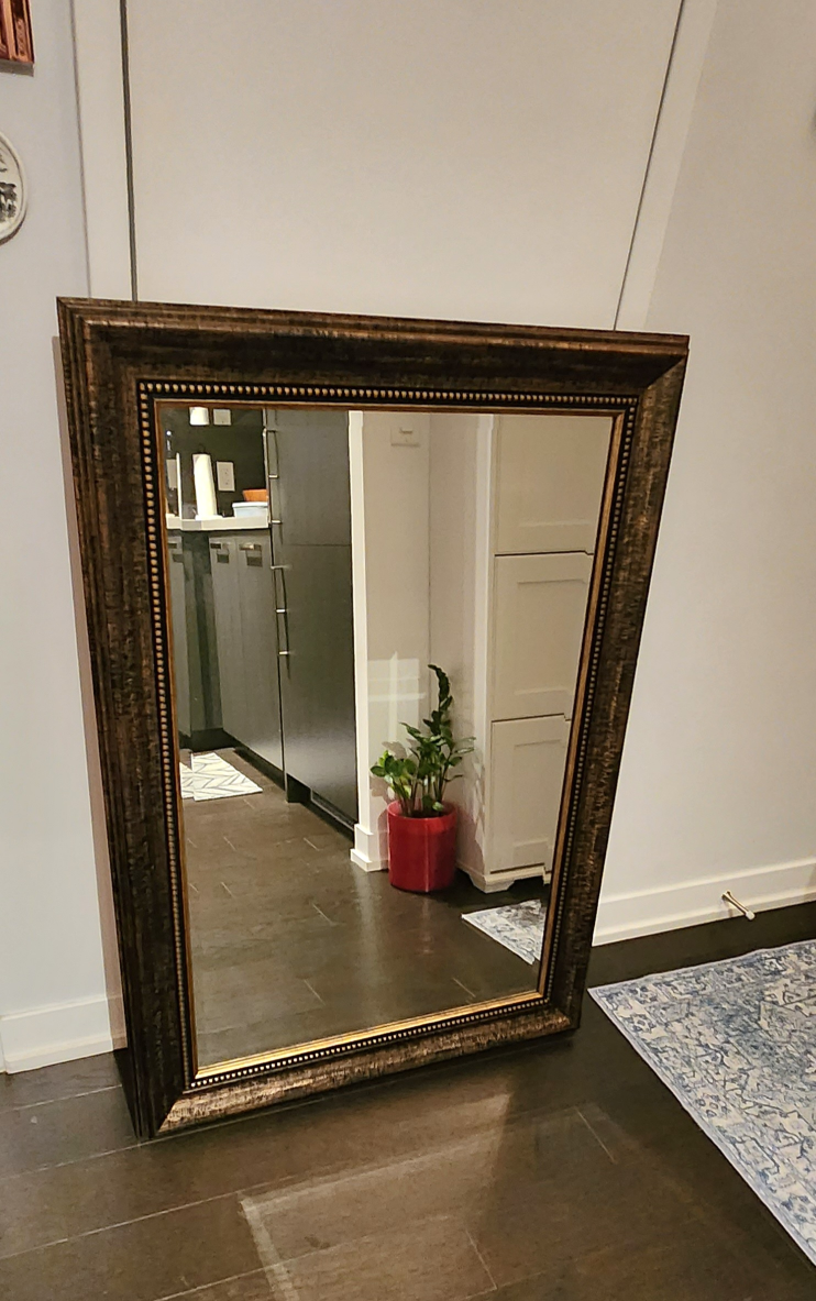 brown wall mirror thumbnail