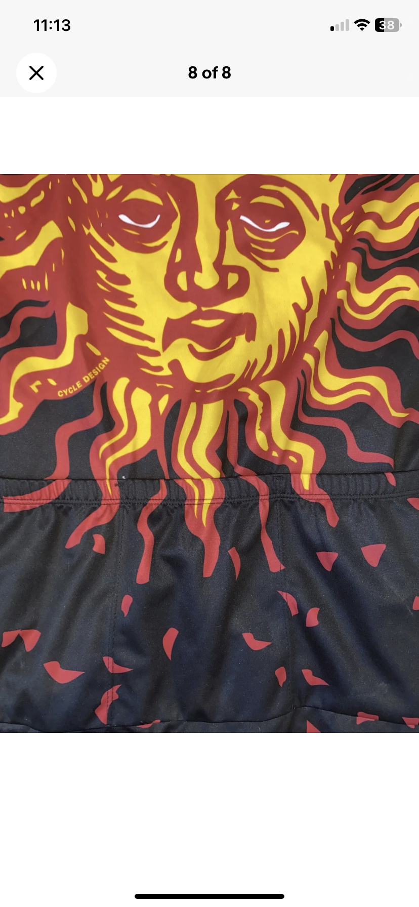 Vintage MEC Soleil Cycling Shirt Large Quarter Zip Canada image indicator(8)