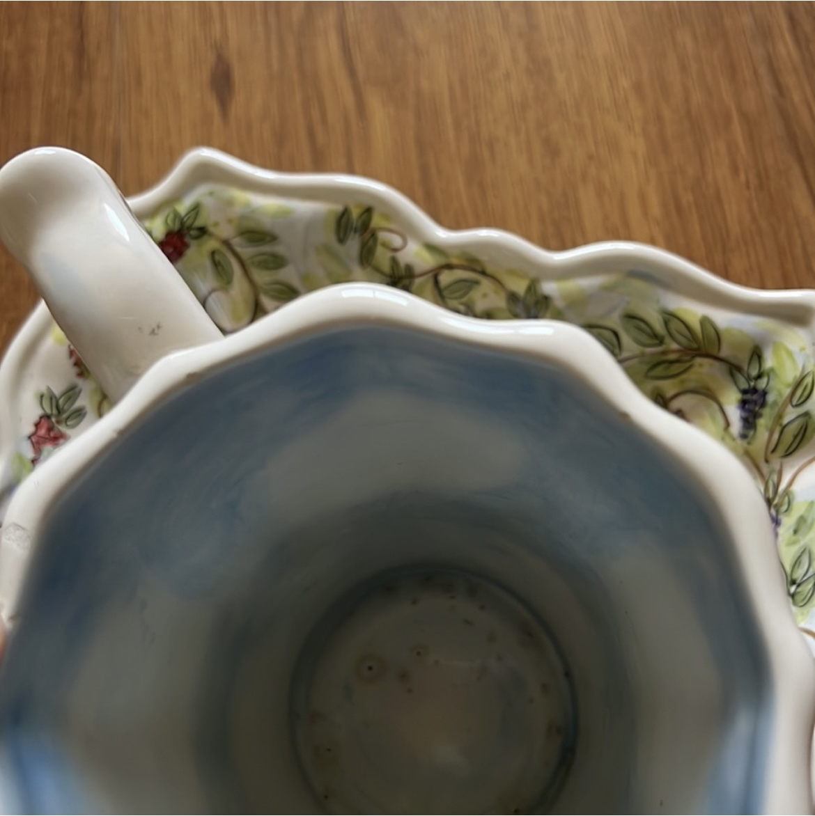 Dario Farrucci hand painted square plate & mug image indicator(4)