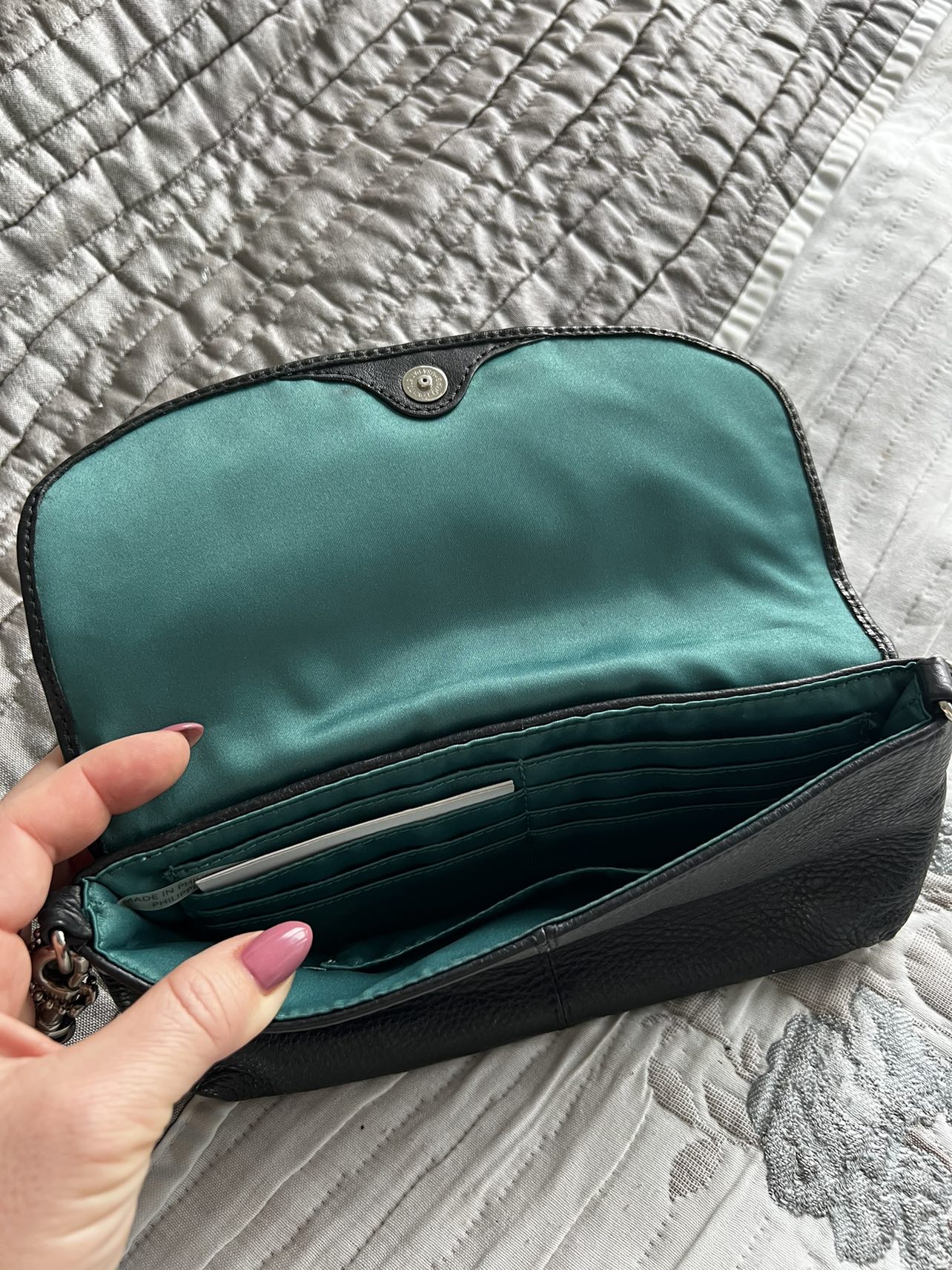 COACH clutch/wristlet leather black - photo 2