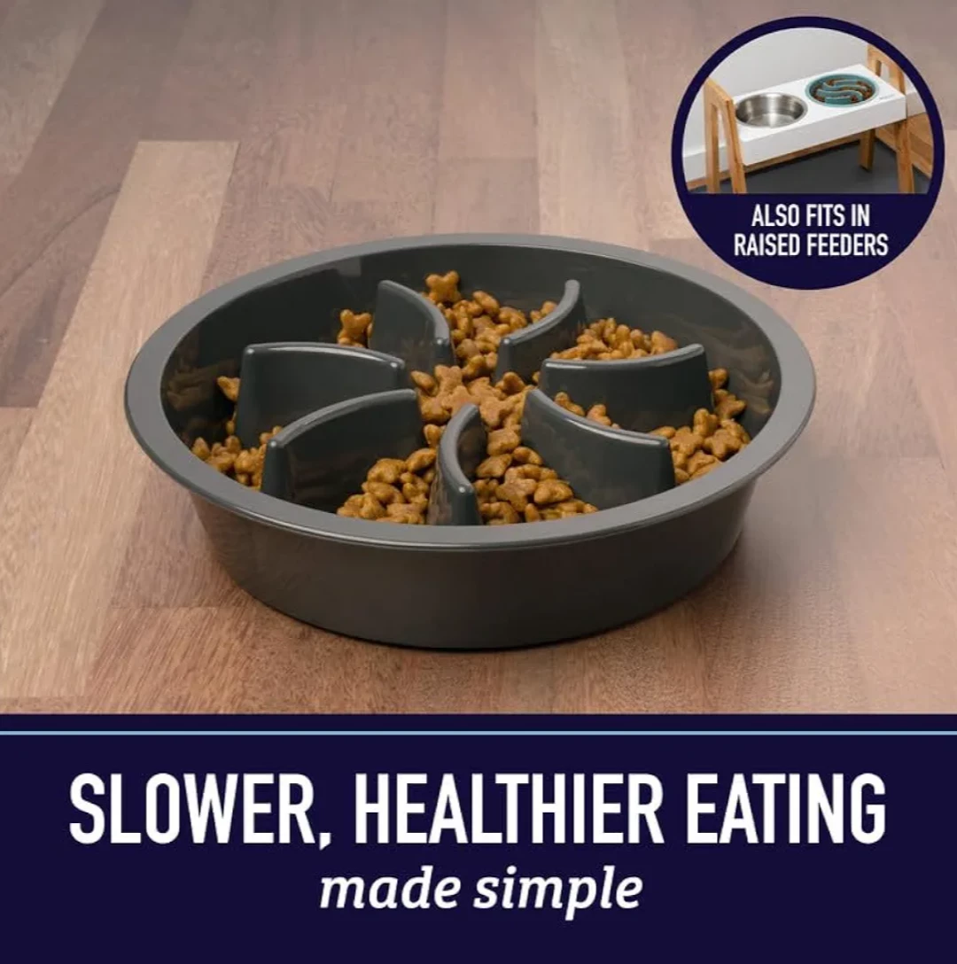 NEW!  Slow Feeding Pet Bowl image indicator(4)