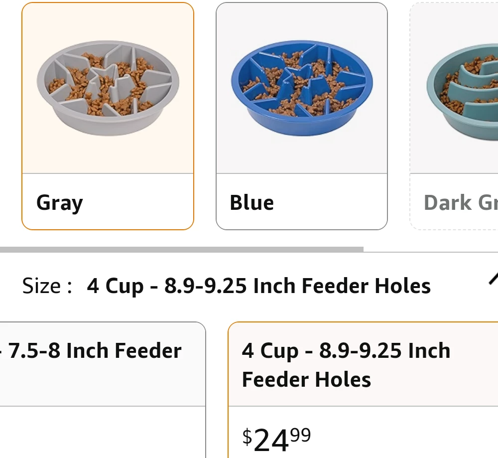NEW!  Slow Feeding Pet Bowl image indicator(8)