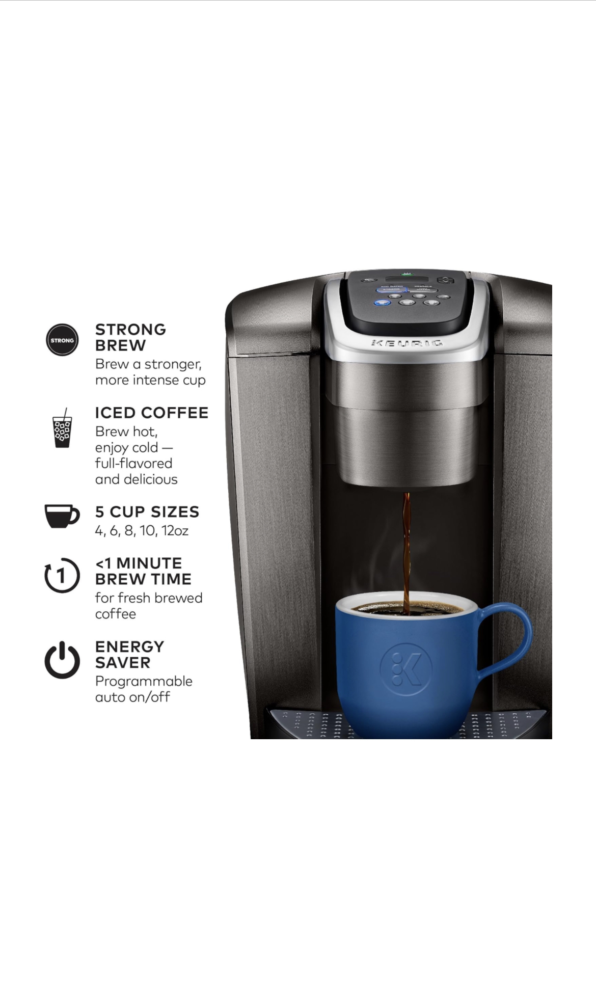 Keurig K elite single serve coffee machine - photo 3