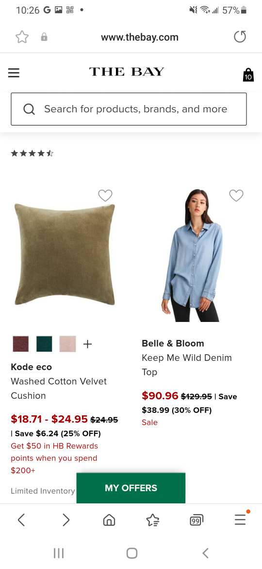 GOLD SQUARE DECORATIVE PILLOW, BRAND NEW! image indicator(2)