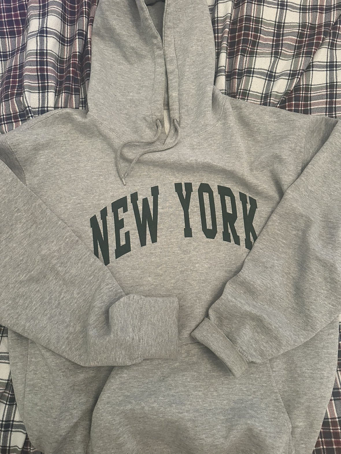 Grey New York Brandy Melville Hoodie thumbnail