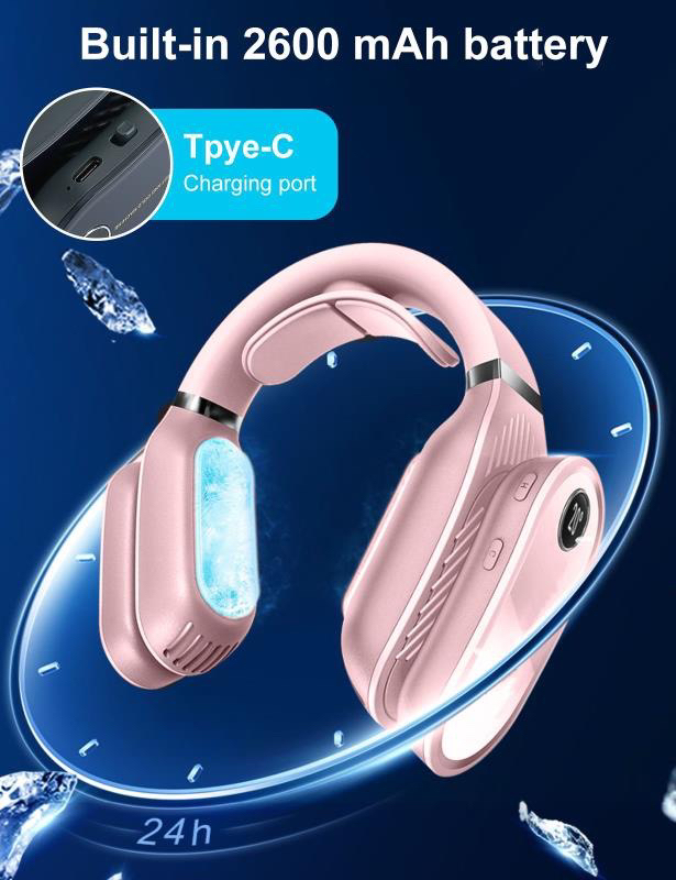 2-in-1 portable neck air conditioner and heater neck fan - photo 4