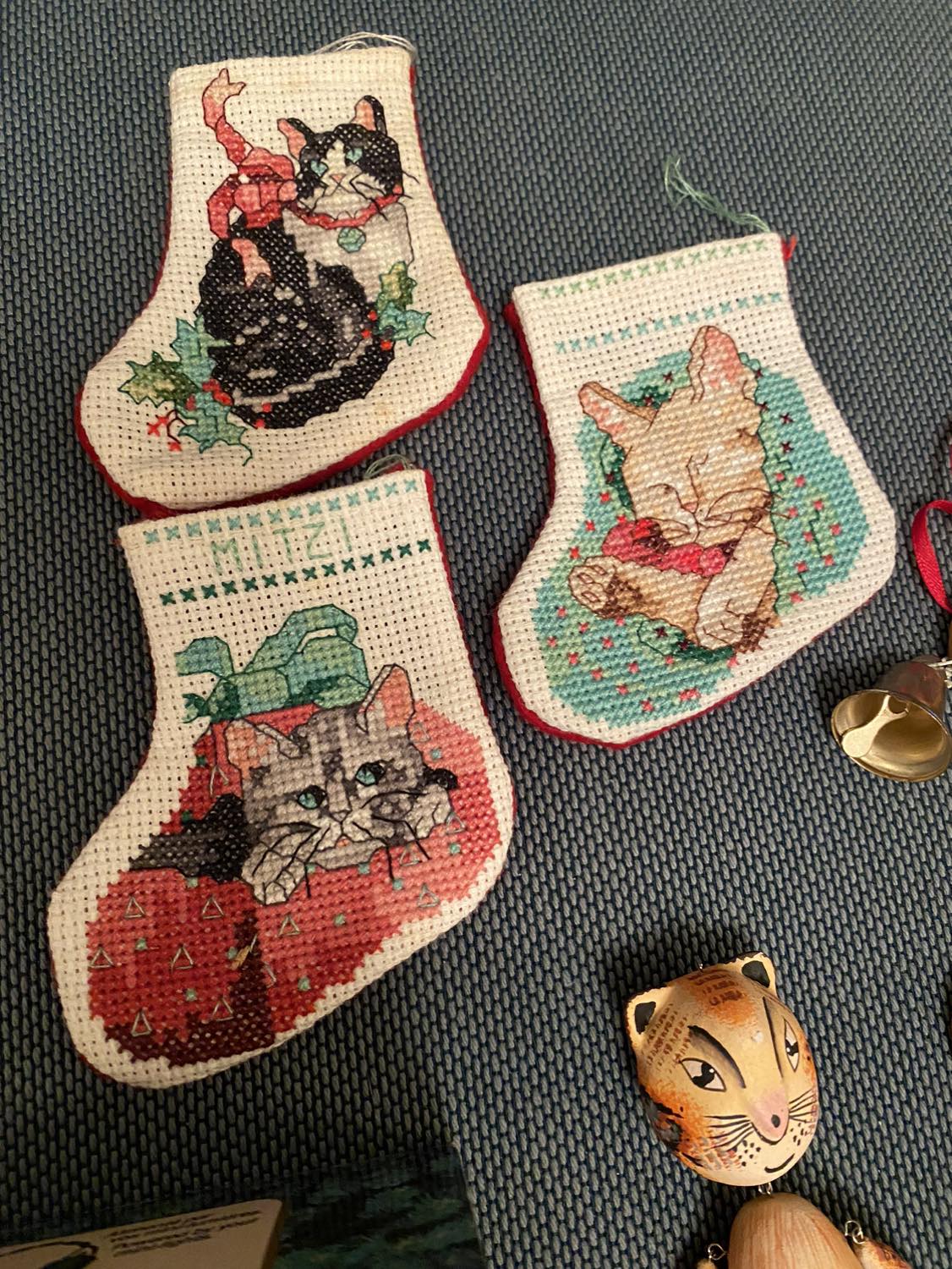 Vintage Christmas Ornament Kitty Collection image indicator(8)