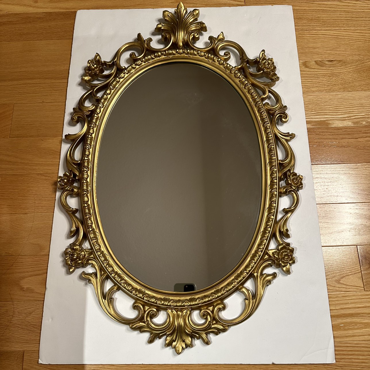 Vintage Syroco Gold Ornate Wall Mirror 29” x 19”