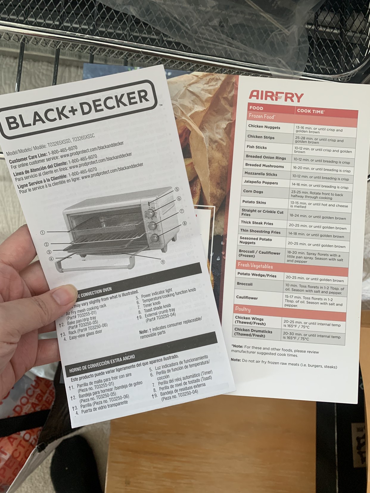 BLACK+DECKER Crisp ‘N Bake Air Fry Toaster Oven, Extra Wide - photo 3