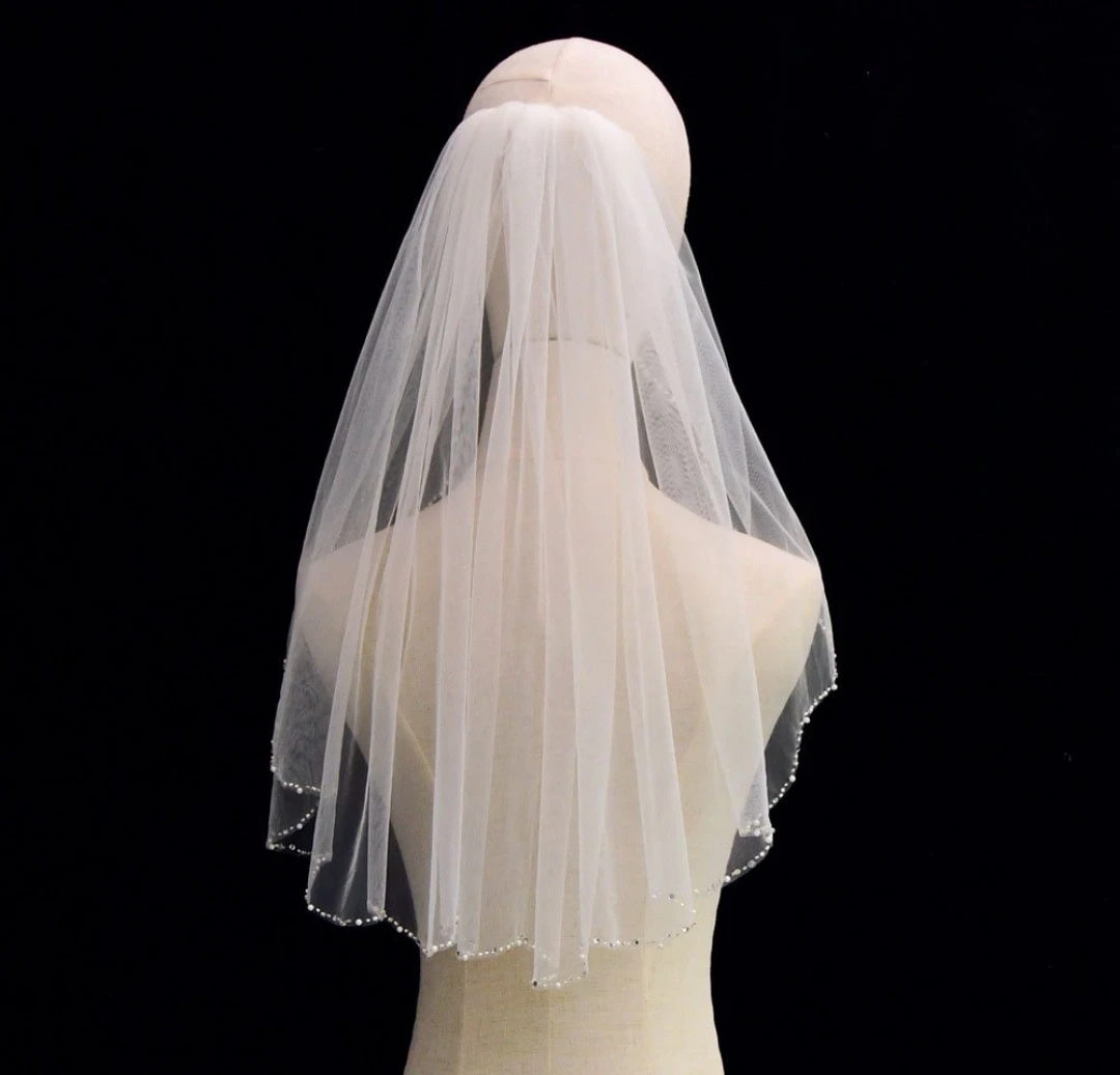 Wedding veil, ivory
