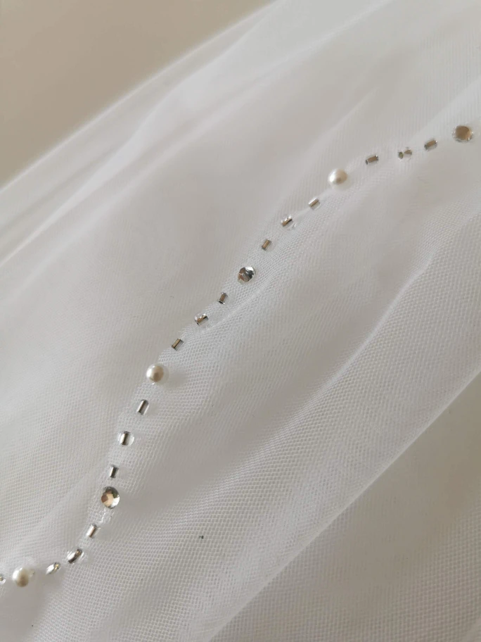 Wedding veil, ivory - photo 4