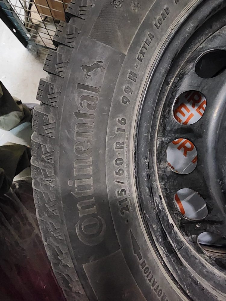 Continental Winter Tires with RIM - VW Passat