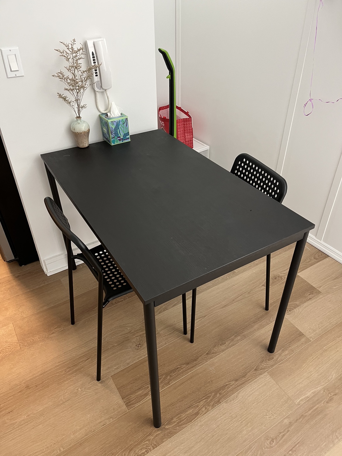IKEA Black Table & Chairs