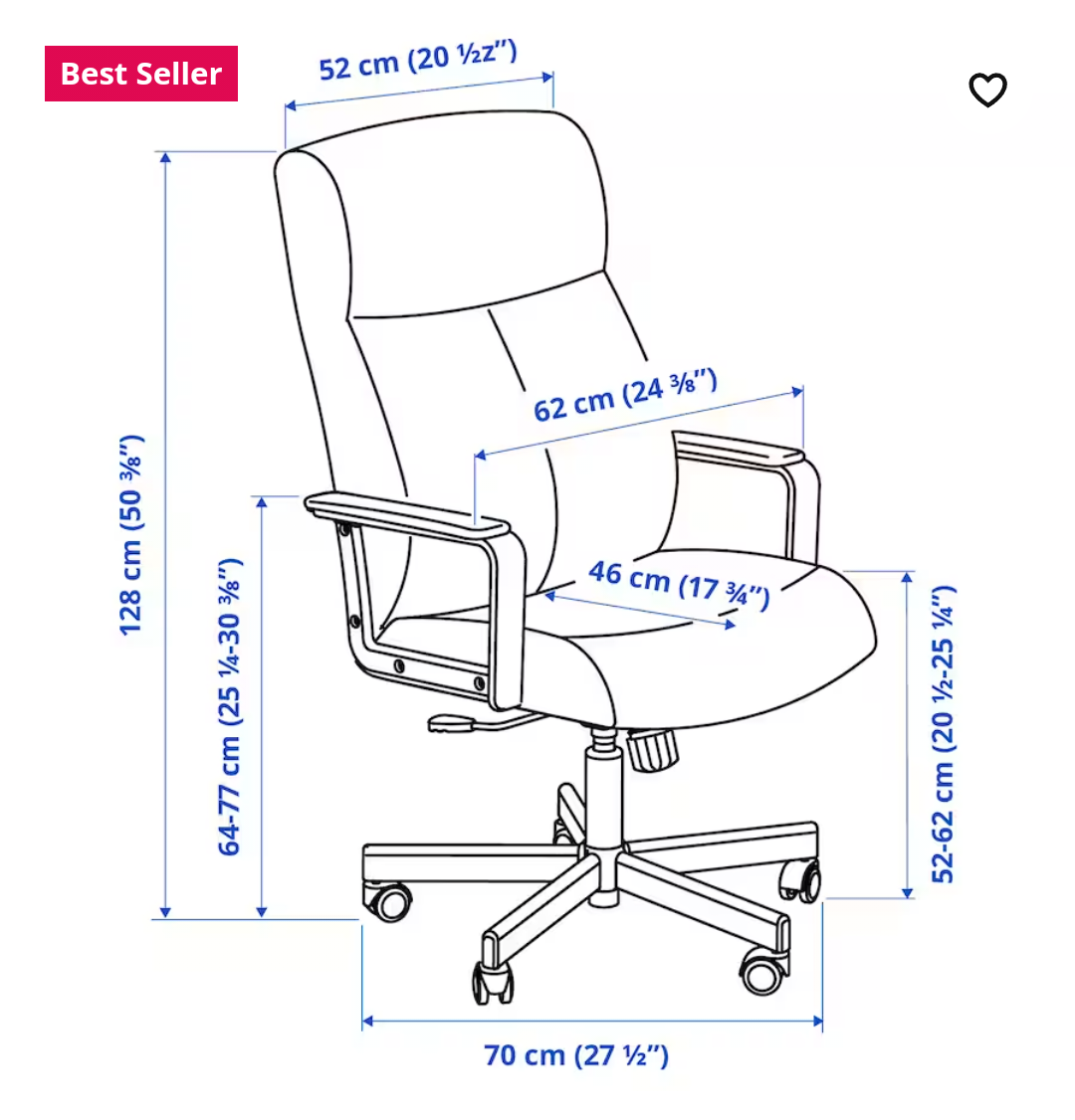 MILLBERGET Swivel chair - photo 3