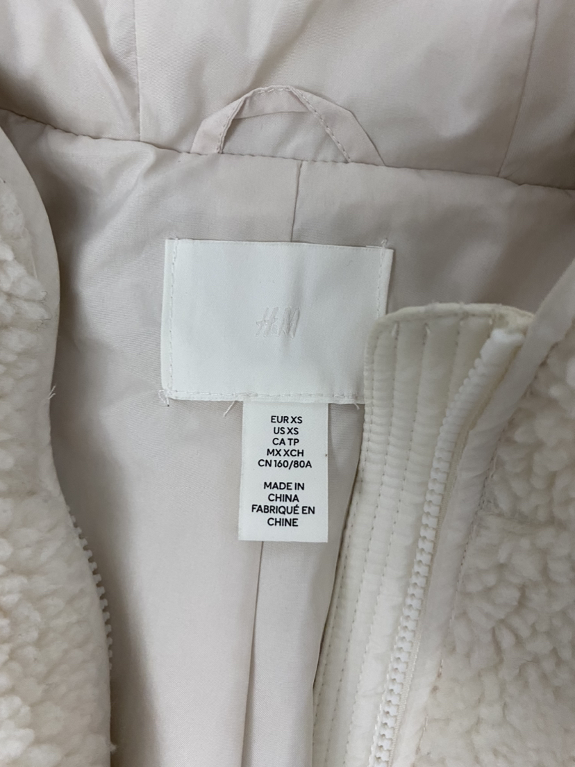 White fleece jacket H&M - photo 2