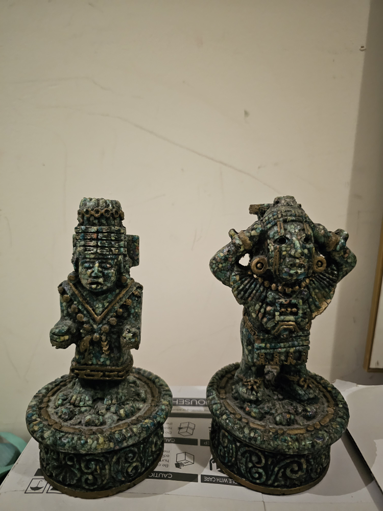 Vintage Aztec Maya Statues - photo 2