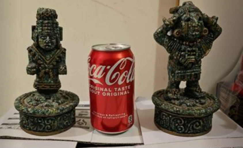 Vintage Aztec Maya Statues - photo 3