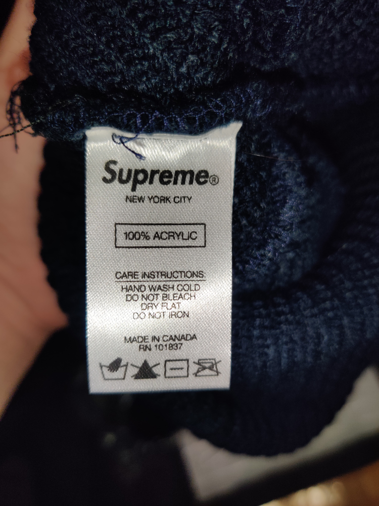Supreme Loose Gauge Beanie - Navy - photo 3