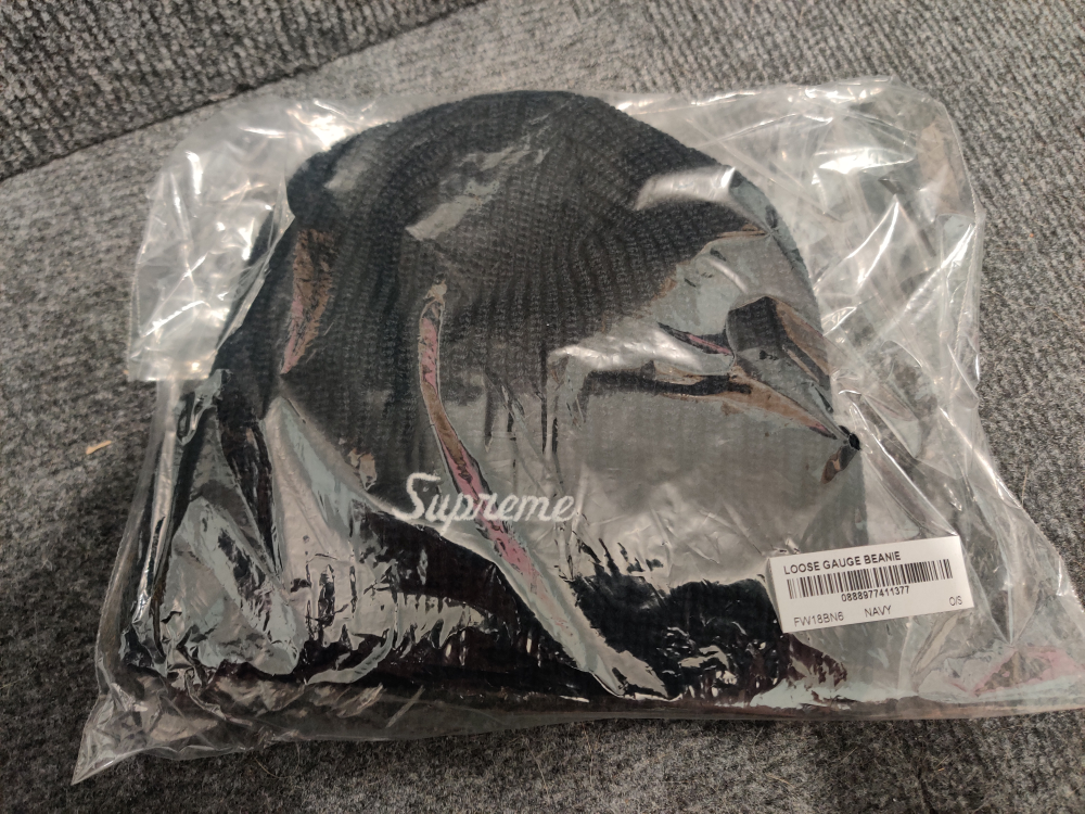Supreme Loose Gauge Beanie - Navy - photo 2