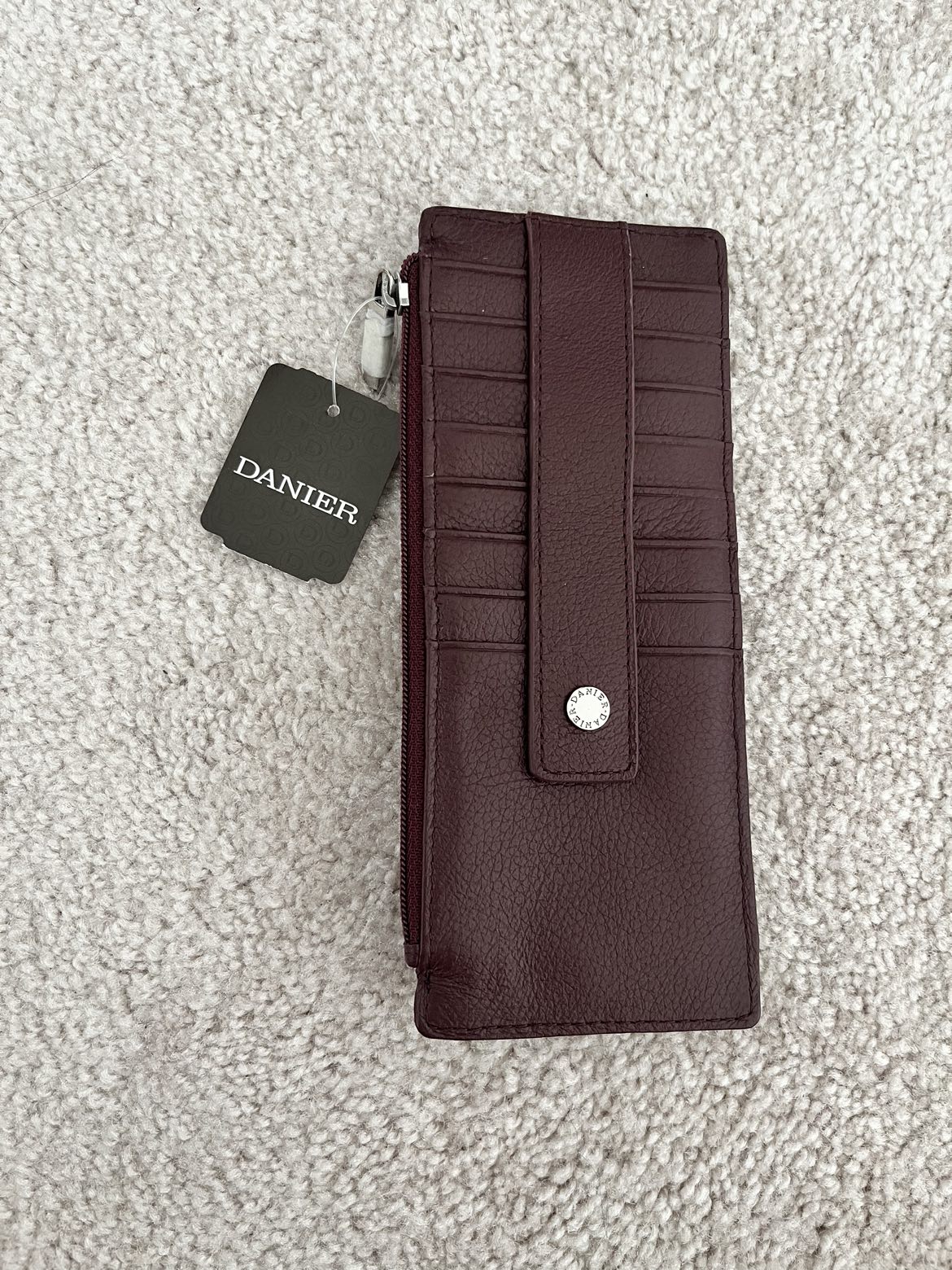 BNWT Danier Purple Card Wallet image indicator(2)