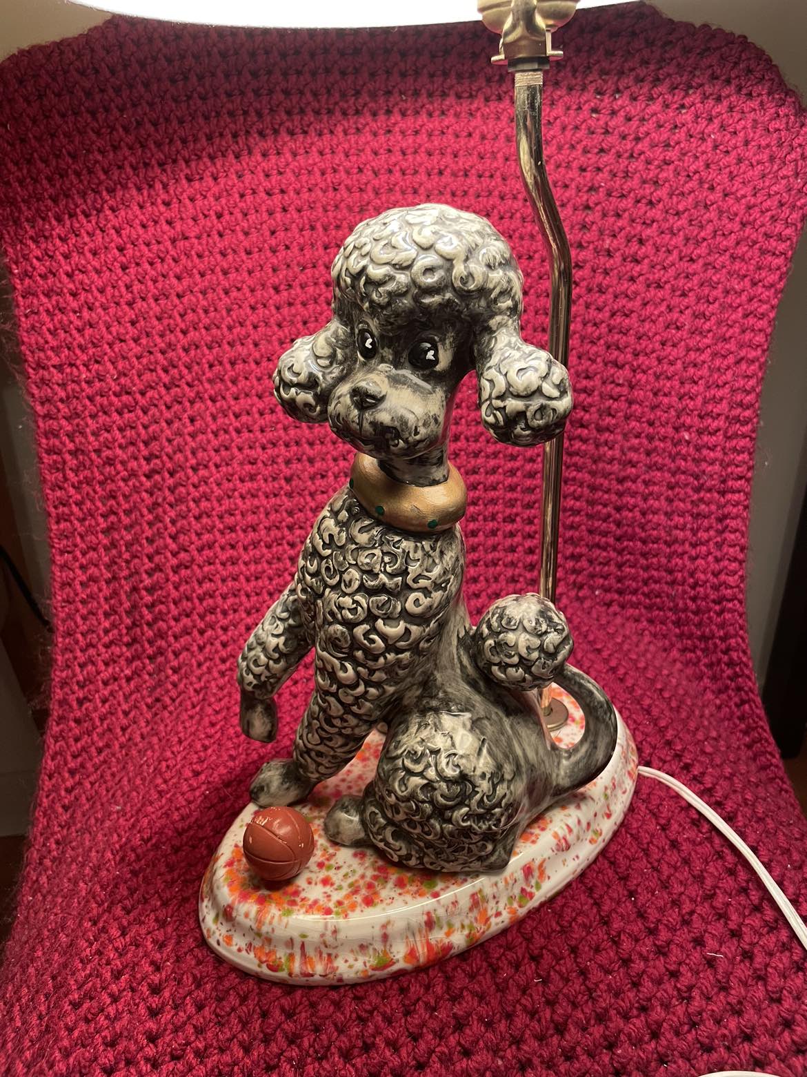 Vintage 1950-60 Poodle lamp - photo 5