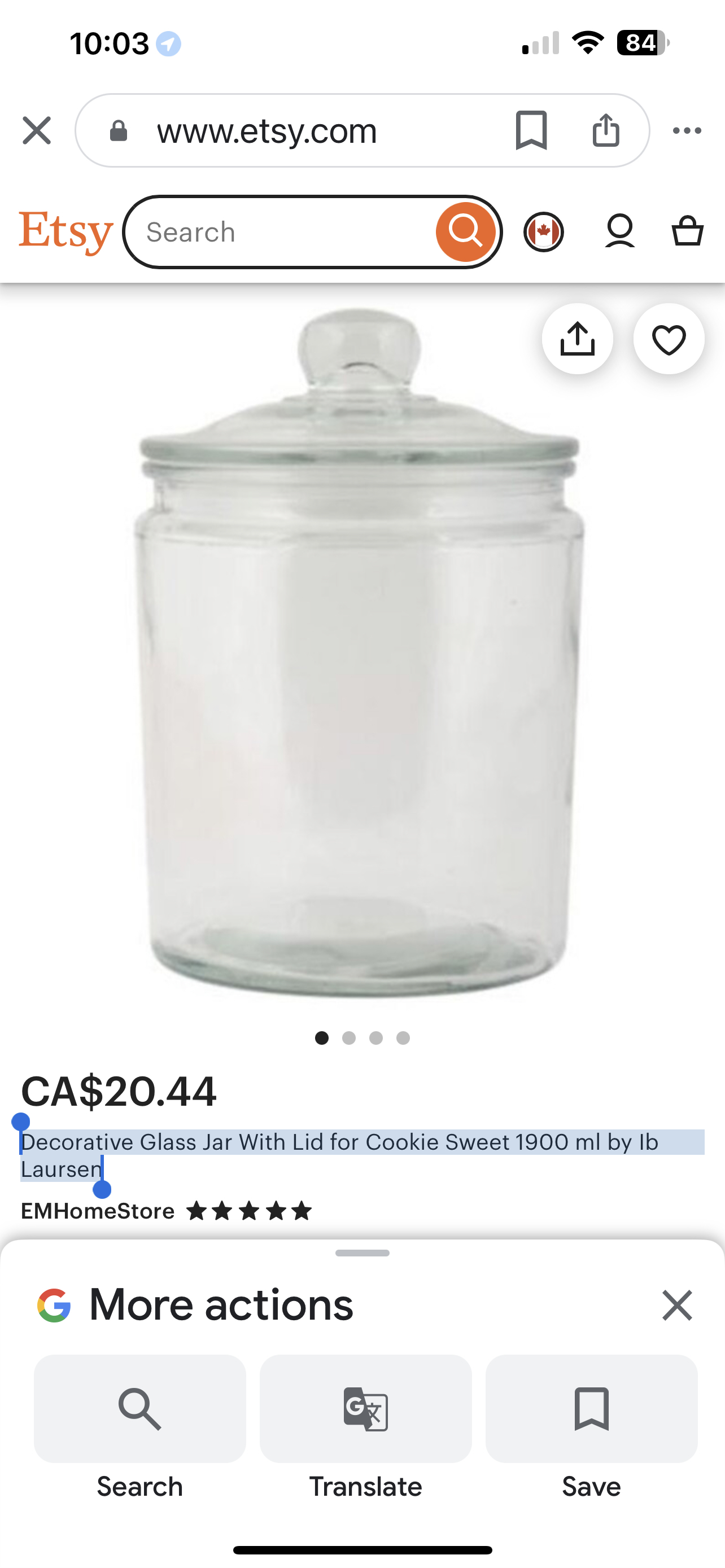 Glass Jar a set of 3 🏒 image indicator(8)