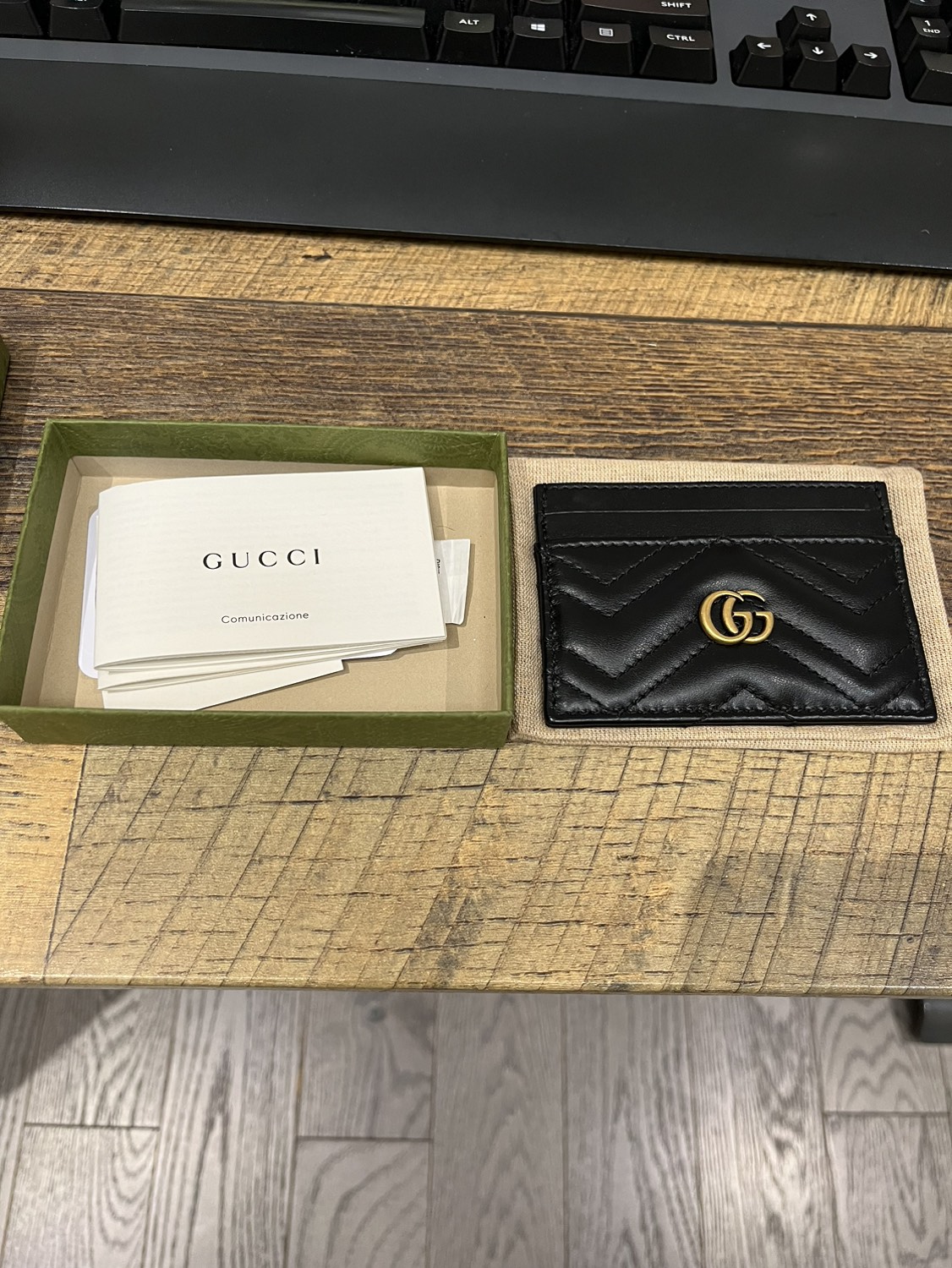Gucci Black Marmont Leather Card Case - photo 3