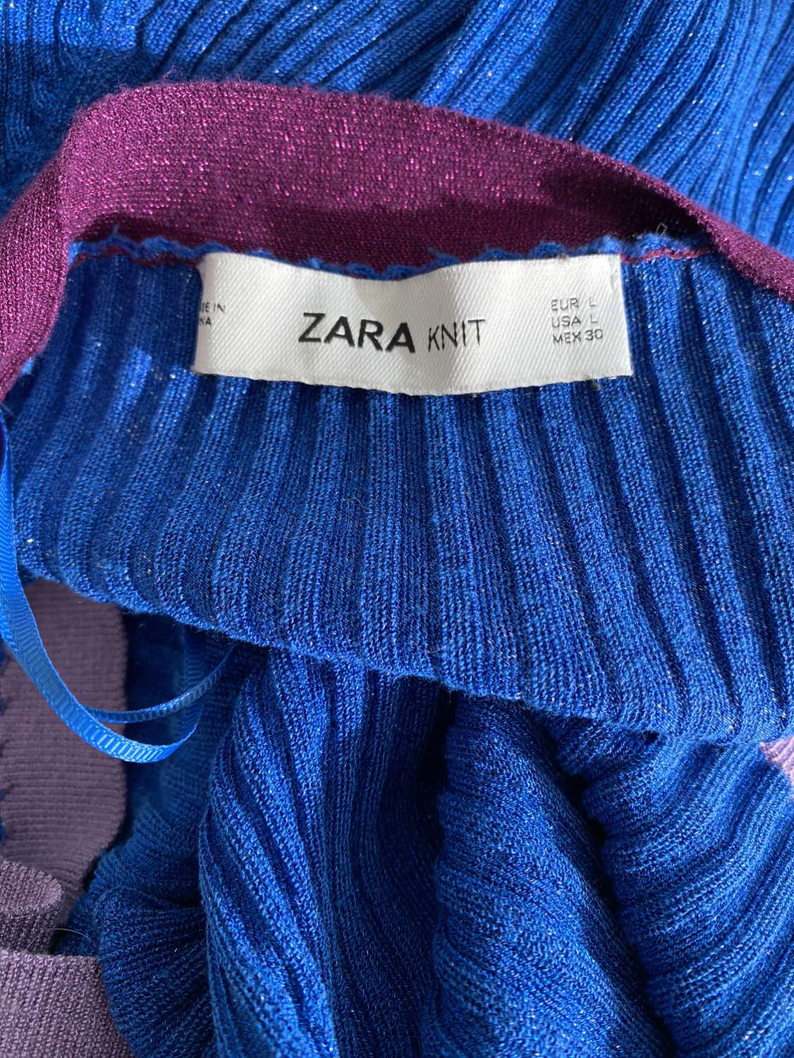 Zara Long Blue Cardigan Duster image indicator(5)