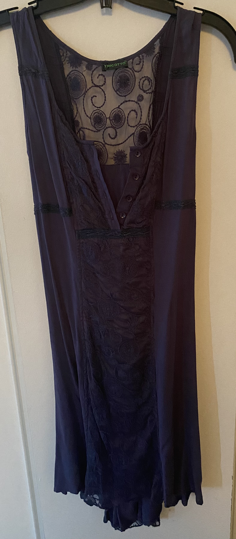 Criss Cross tie dress - Plum