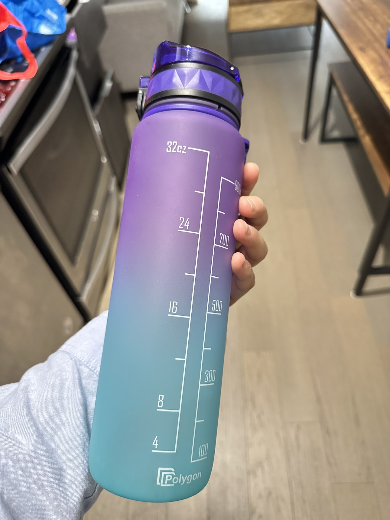 Hourly measured water bottle