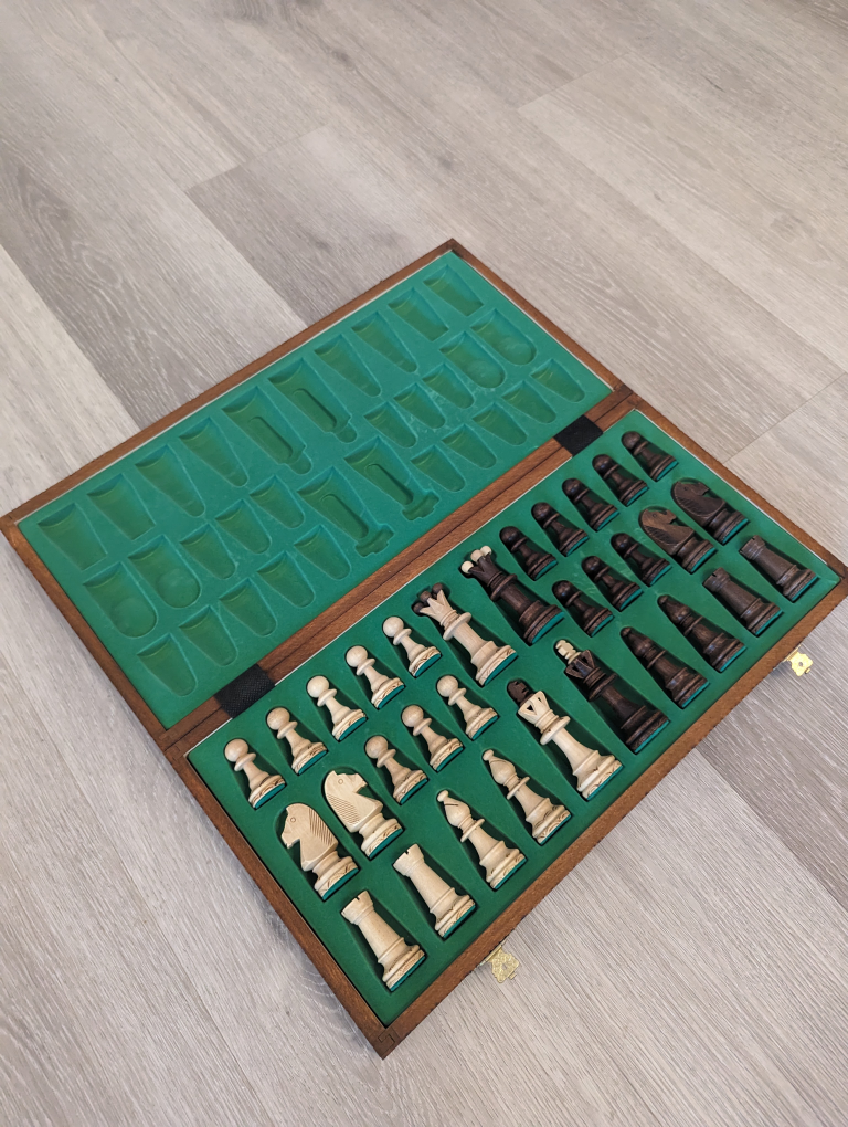 wooden chess set
