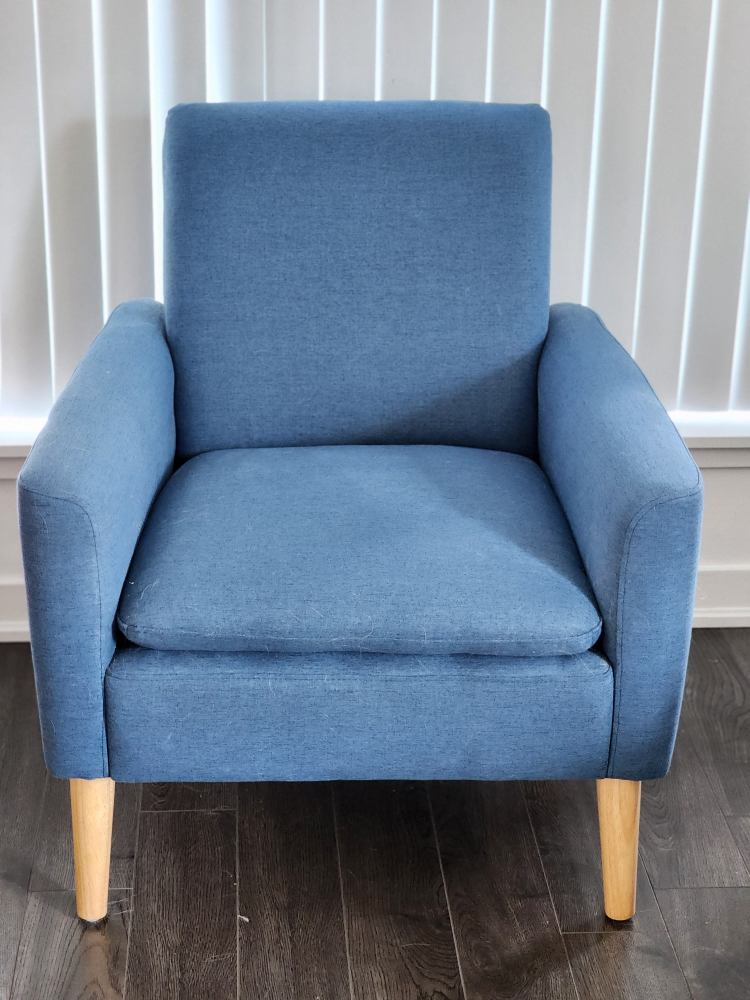 Blue Accent chair - barely used thumbnail