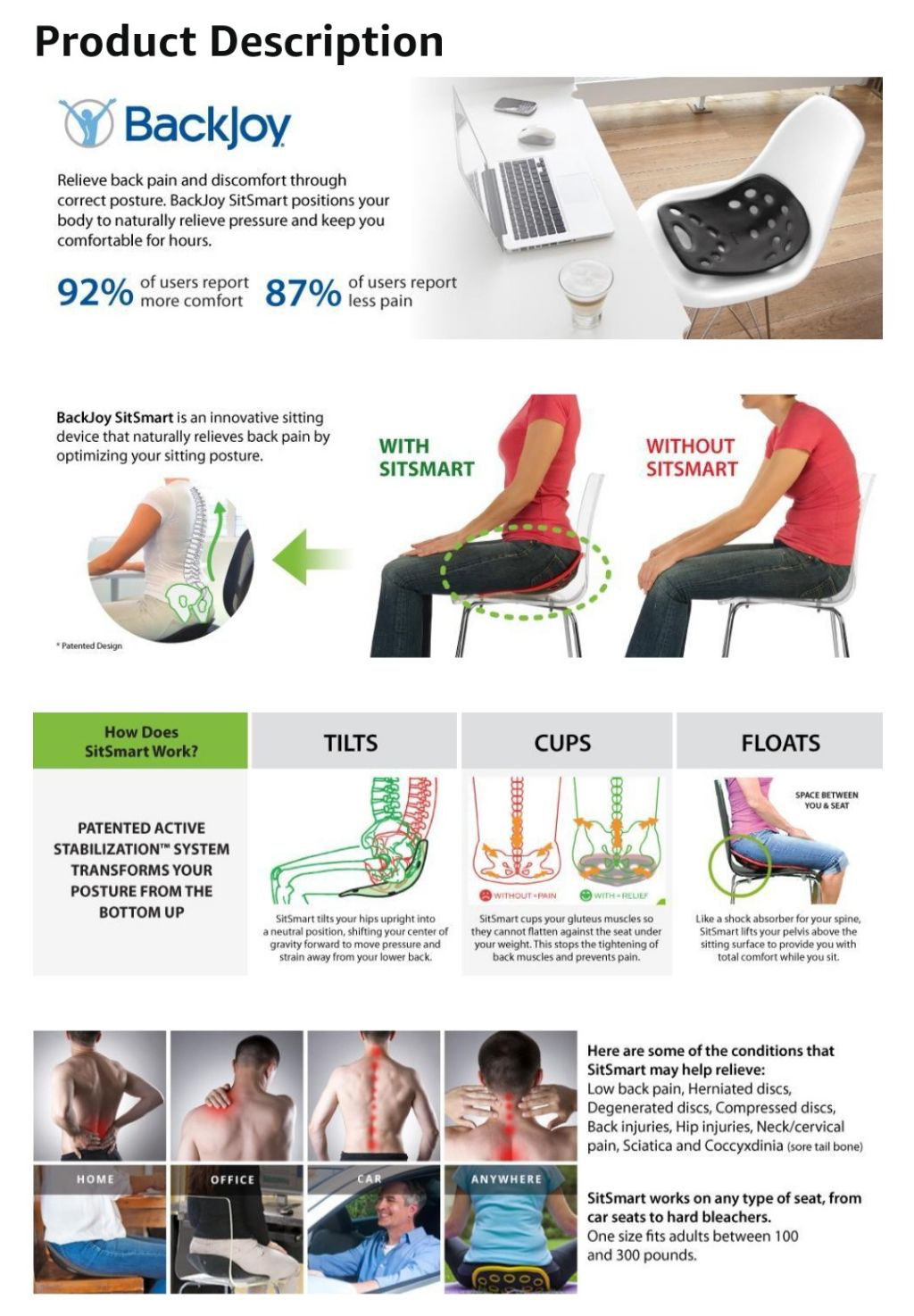 Backjoy Sitsmart posture - photo 5