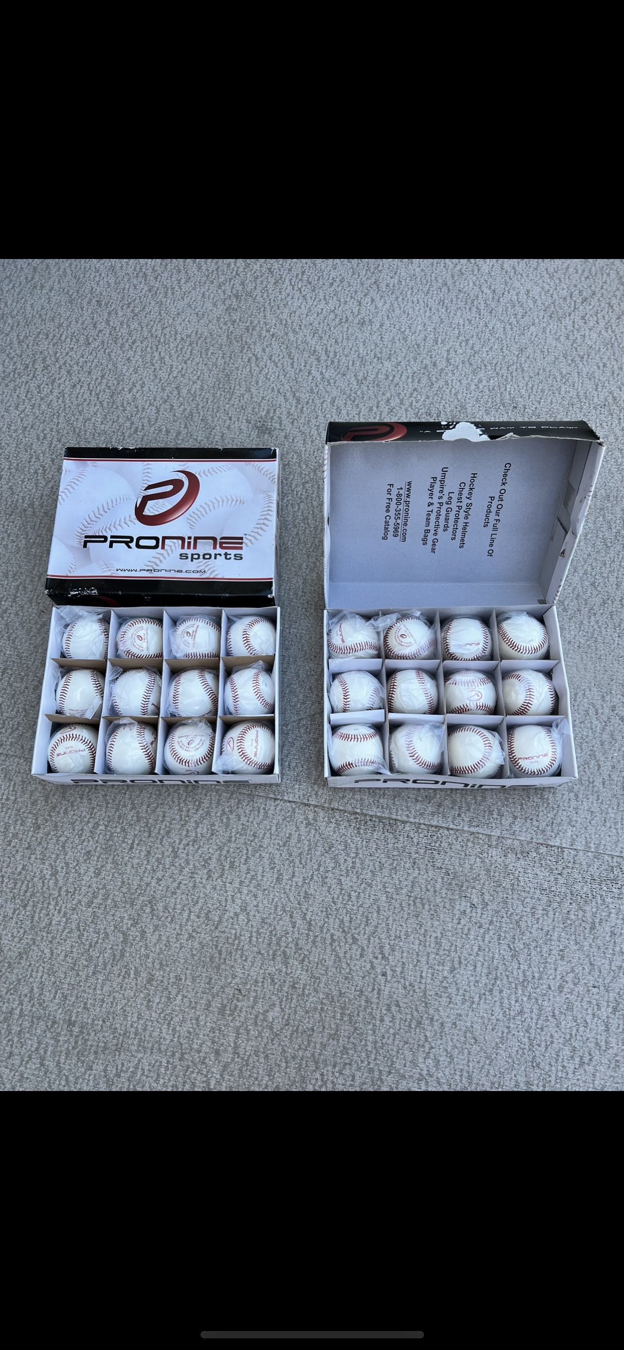 Brand New Pro Nine Baseballs, $75 per box thumbnail