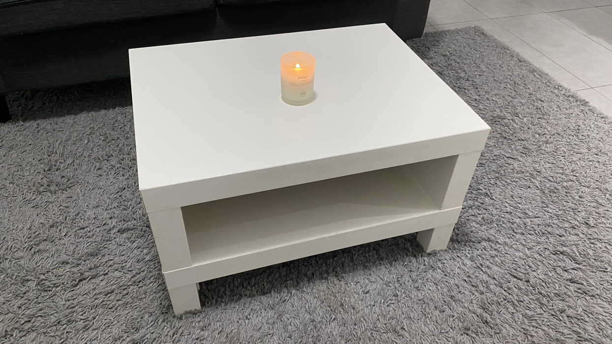 White coffee table