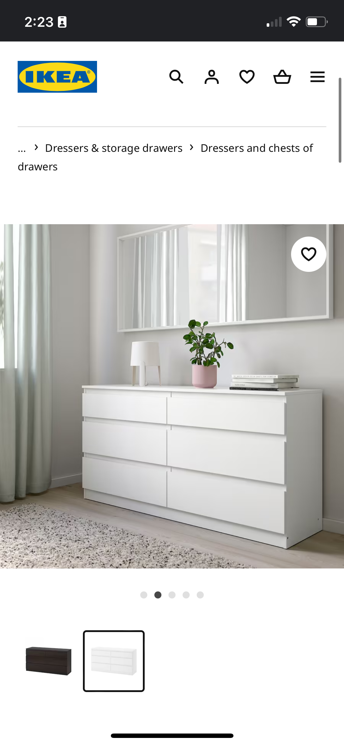 Ikea white dresser - photo 4
